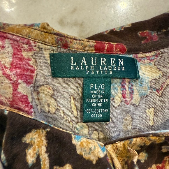 Floral Ruffle V-Neck Top - Multicolor - Picture 5 of 5